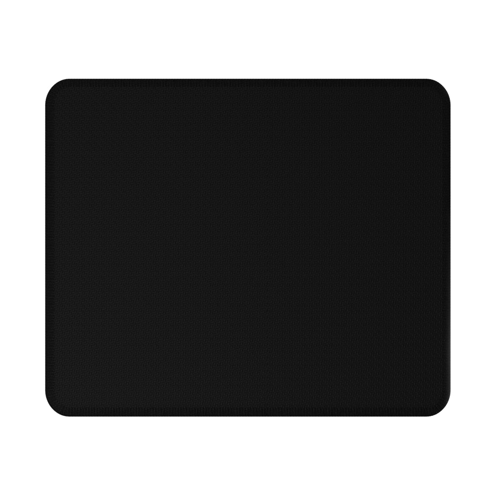 Non-Slip Corporate Mouse Pad — Minimal Black Design with funny "Laughing in Corporate" Text